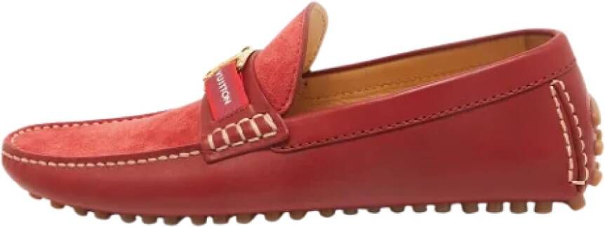 Louis Vuitton Vintage Pre-owned Leather flats Red Heren