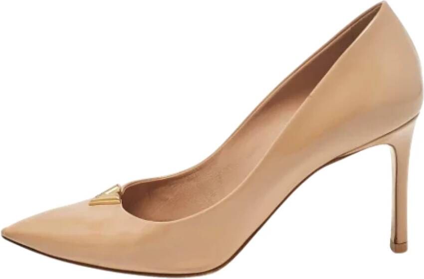 Louis Vuitton Vintage Pre-owned Leather heels Beige Dames - Schoenen.nl