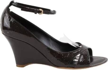 Louis Vuitton Vintage Pre-owned Leather heels Brown Dames