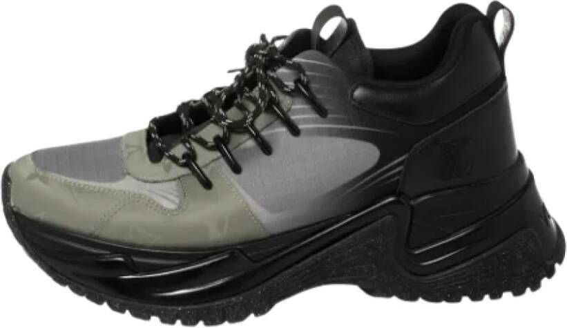 Louis Vuitton Vintage Pre-owned Leather sneakers Black Dames