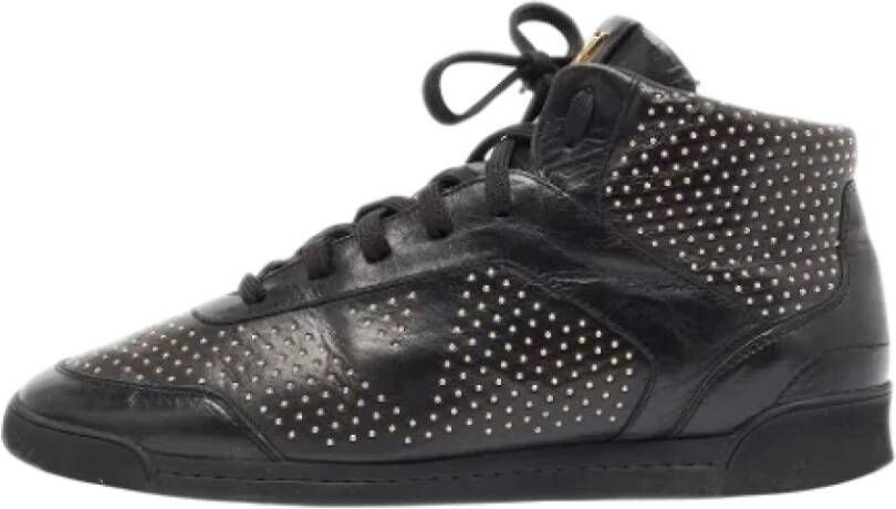 Louis Vuitton Vintage Pre-owned Leather sneakers Black Dames
