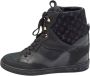 Louis Vuitton Vintage Pre-owned Leather sneakers Black Dames - Thumbnail 1