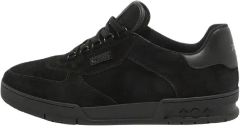 Louis Vuitton Vintage Pre-owned Leather sneakers Black Heren
