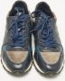 Louis Vuitton Vintage Pre-owned Leather sneakers Blue Heren - Thumbnail 1