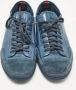 Louis Vuitton Vintage Pre-owned Leather sneakers Blue Heren - Thumbnail 1