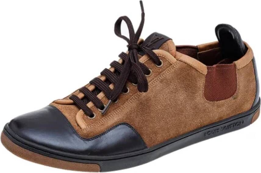 Louis Vuitton Vintage Pre-owned Leather sneakers Brown Dames