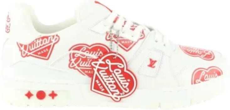 Louis Vuitton Vintage Pre-owned Leather sneakers White Dames