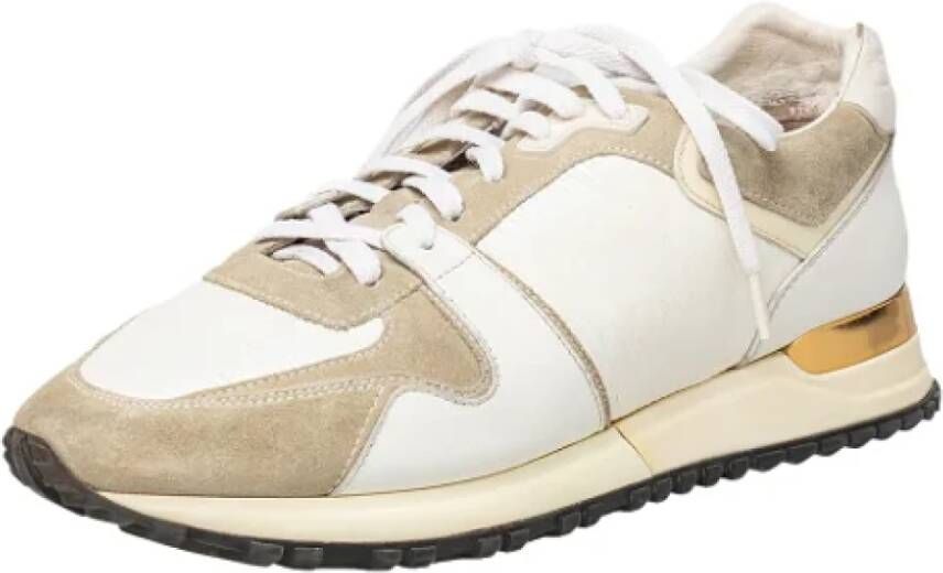 Louis Vuitton Vintage Pre-owned Leather sneakers White Dames