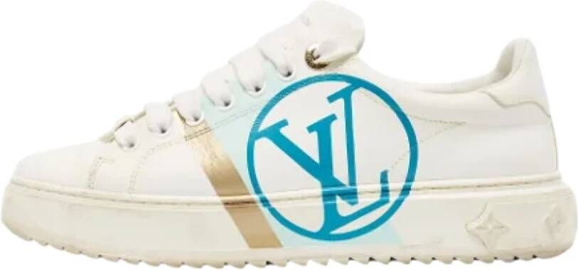 Louis Vuitton Vintage Pre-owned Leather sneakers White Dames