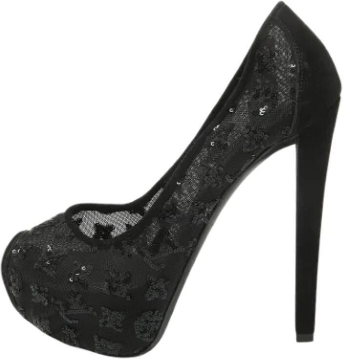 Louis Vuitton Vintage Pre-owned Mesh heels Black Dames
