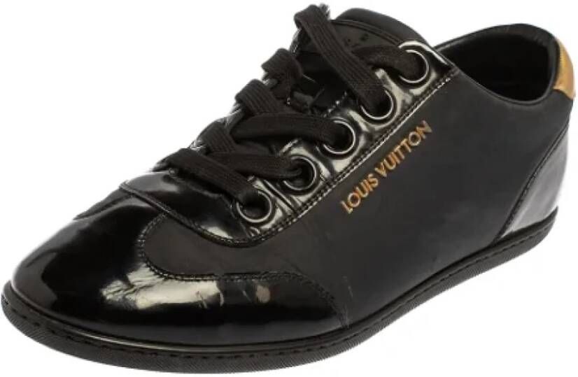 Louis Vuitton Vintage Pre-owned Nylon sneakers Black Dames