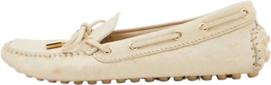 Louis Vuitton Vintage Pre-owned Platte schoenen Beige Dames