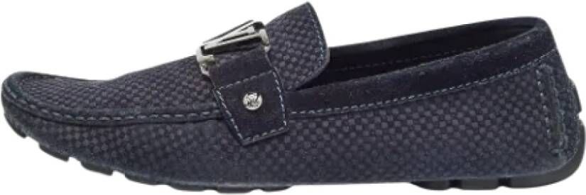 Louis Vuitton Vintage Pre-owned Suede flats Blue Heren