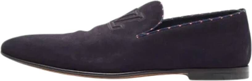 Louis Vuitton Vintage Pre-owned Suede flats Blue Heren