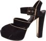 Louis Vuitton Vintage Pre-owned Suede sandals Black Dames - Thumbnail 1