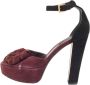 Louis Vuitton Vintage Pre-owned Suede sandals Black Dames - Thumbnail 1