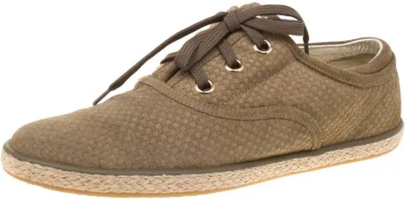 Louis Vuitton Vintage Pre-owned Suede sneakers Brown Dames