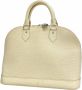 Louis Vuitton Vintage Tweedehands Gestructureerde Leren Handtas met Handvat en Beveiligingsslot - Thumbnail 1