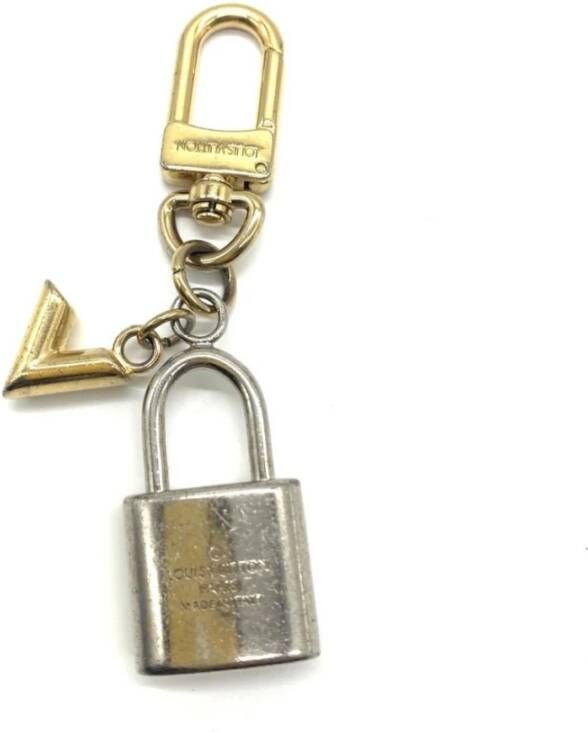 Louis Vuitton Vintage Tweedehands hangslot sleutelhanger bedel