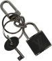 Louis Vuitton Vintage Tweedehands hangslot sleutelhanger met sleutel - Thumbnail 1