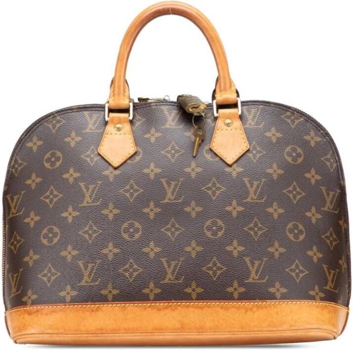Louis Vuitton Vintage Tweedehands Koepelvormige Handtas met Bovenhandvatten en Slot