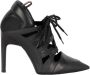 Louis Vuitton Vintage Tweedehands LaceUp Cutout Pump Heels - Thumbnail 1