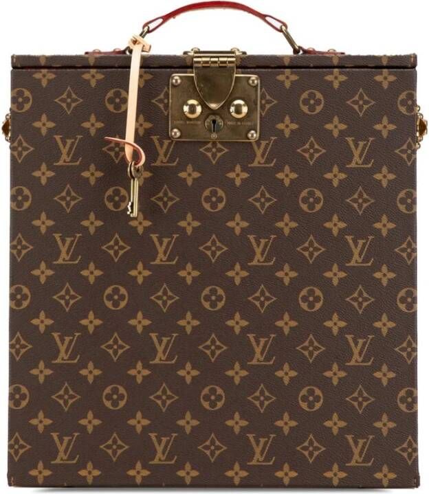 Louis Vuitton Vintage Tweedehands luxe toiletkoffer met veilig slot en sleutel voor op reis