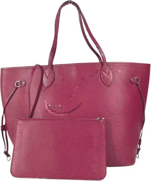 Louis Vuitton Vintage Tweedehands Neverfull MM Epi Tote Rose Ballerine