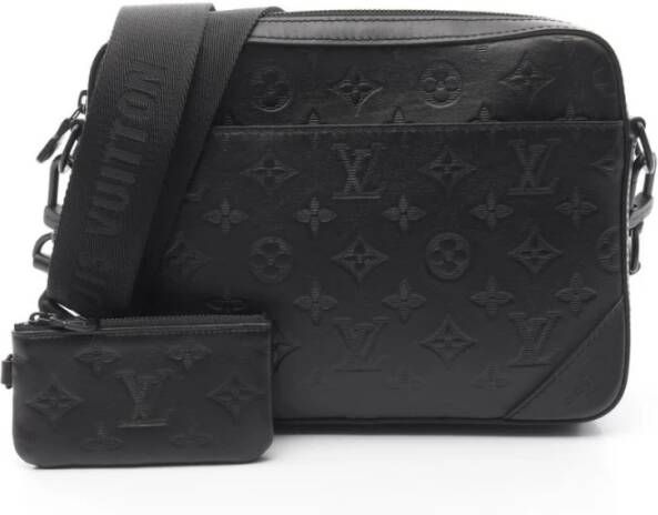 Louis Vuitton Vintage Tweedehands S Slot Messenger Geëtste Tas
