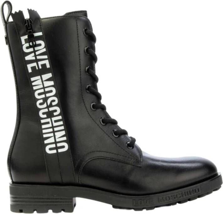 Love Moschino Women's Boots Ja24184 Leather Zwart Dames
