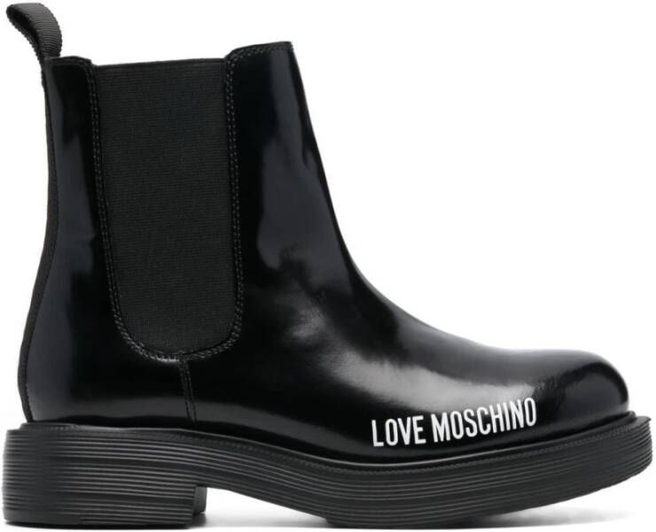 Love Moschino Boots & laarzen Sca.Nod.City40 Vit.Abrasivato in zwart