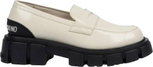Love Moschino Witte Sneakers met Chunky Hoge Zool White Dames