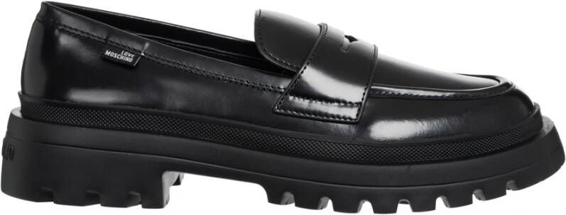 Love Moschino Casual Instap Schoenen Effen Kleur Black Dames