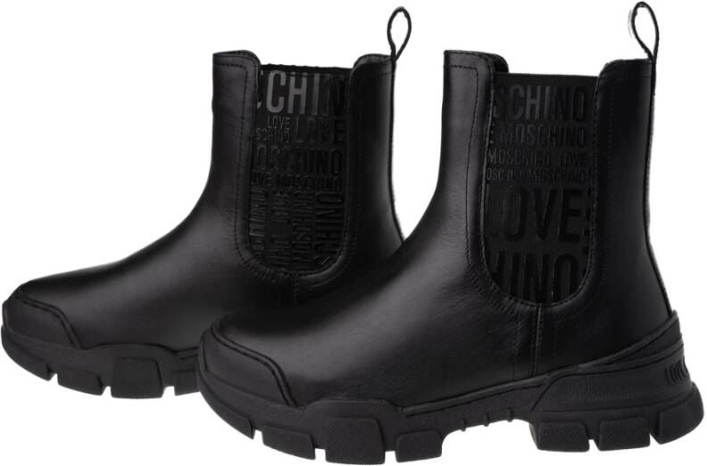 Love Moschino Chelsea Boots Black Dames