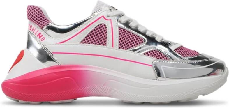 Love Moschino Stijlvolle Sneakers voor Vrouwen Pink Dames - Foto 2