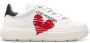Love Moschino Dames Leren Sneakers Lente Zomer Collectie White Dames - Thumbnail 7