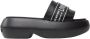 Love Moschino Effen Kleur Sandalen Black Dames - Thumbnail 1
