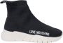 Love Moschino Zwarte sportieve sneakers met rubberen zool Black Dames - Thumbnail 4