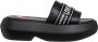 Love Moschino Effen Kleur Sandalen Black Dames - Thumbnail 7