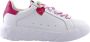 Love Moschino Elegant Fuchsia Witte Jurk White Dames - Thumbnail 1