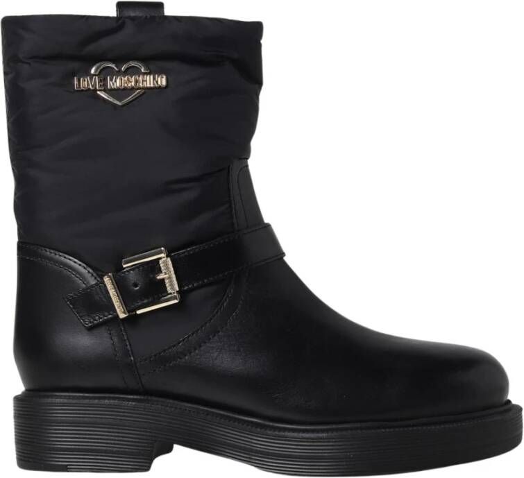 Love Moschino Enkelboots met hartdetail