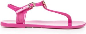 Love Moschino Flat Sandals Paars Dames