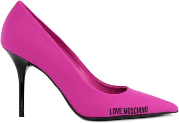Love Moschino Fuchsia Stof Decollete Pink Dames
