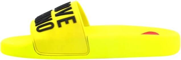 Love Moschino Gele Flip Flops voor Dames Yellow