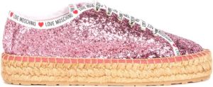 Love Moschino Glimmer Roze Sneakers Roze Dames