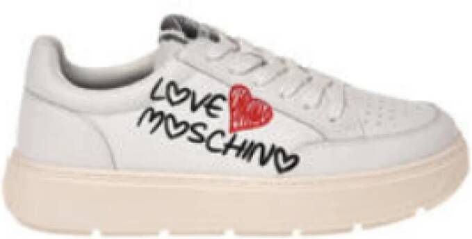 Moschino Witte Sneakers voor Vrouwen White Dames