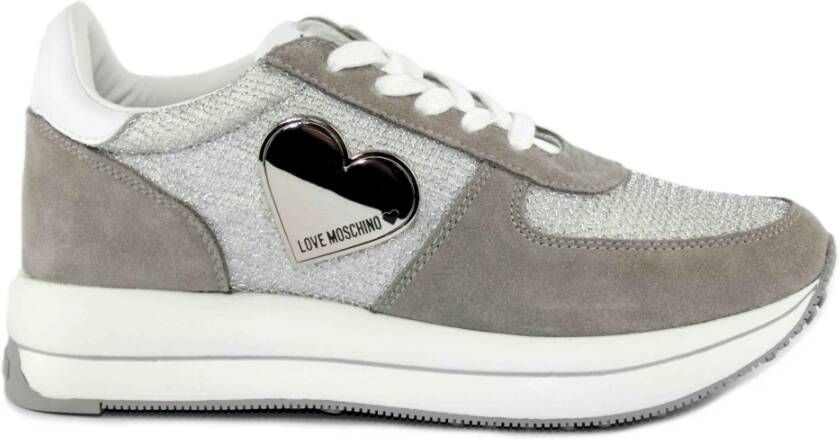 Love Moschino Grijze Sneakers Gray Dames
