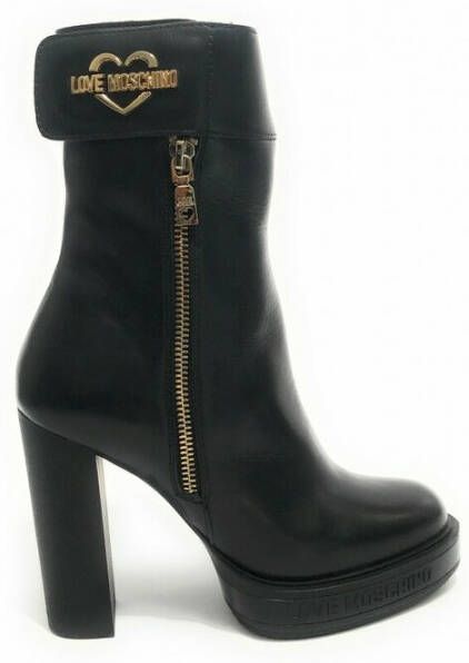 Love Moschino Laarzen met logoplakkaat Zwart - Foto 1