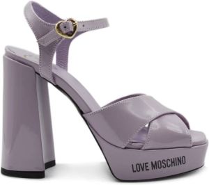 Love Moschino Hoge hiel sandalen Paars Dames