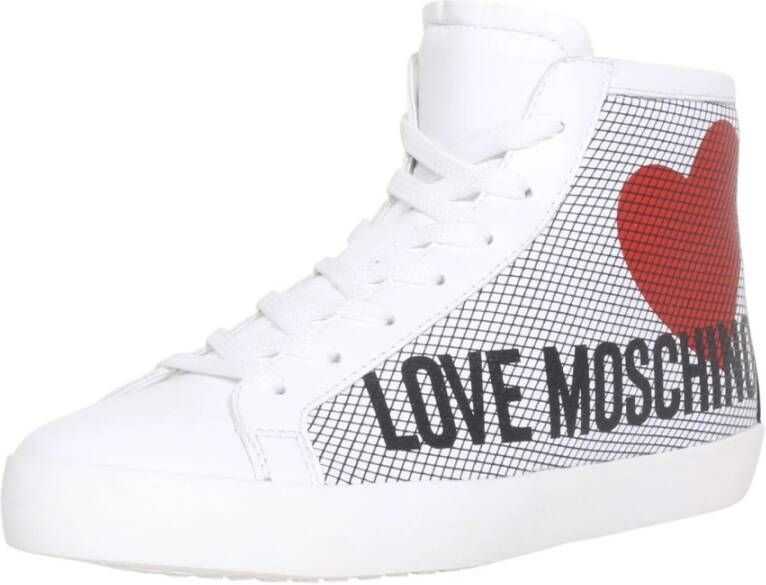 Love Moschino Ja15432 Hoge sneakers Leren Sneaker Dames Wit - Foto 4